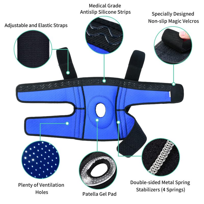 [Australia] - ABYON Adjustable Knee Braces for Knee Pain with Side Stabilizers for Man Women.Relieves Meniscus Tear,ACL, LCL, MCL,Arthritis.Non Slip Adjustable Knee Support for Joint Pain Relief,Injury Recovery 2X-Large/3X-Large (Pack of 1) Black 