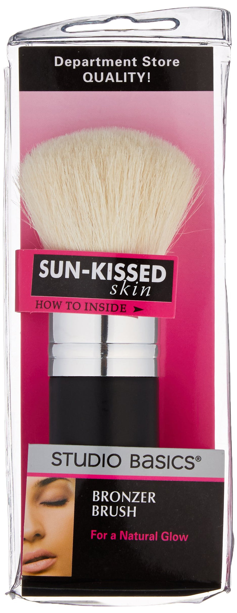 [Australia] - Studio Basics Bronzer Brush with Soft, Natural Custom Cut Hairs for Flawless Application, for Bronzer Application for a Natural, Sun-Kissed Look 