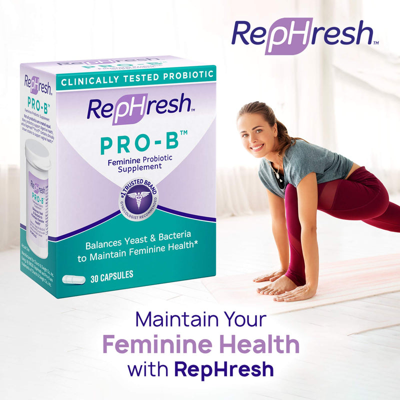 [Australia] - RepHresh Pro-B Probiotic Supplement for Women, 30 Oral Capsules 30 Count (Pack of 1) 