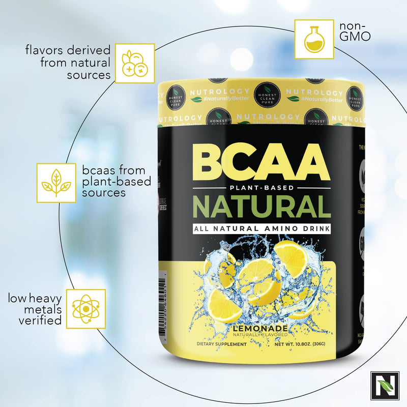 [Australia] - BCAA Natural-Non-GMO-Plant-Sourced Amino Acid Drink- Improve Performance -Enhance Recovery-Boost Immune Health-BCAA Drink Mix -Lemonade Flavor- 30 Serve Lemonade 