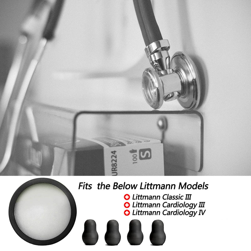 [Australia] - Replacement Accessories Kit Fits Classic 3, Cardiology 3 & Cardiology 4 Stethoscope for Littman Stethoscope Replacement Parts & Stethoscope Bell Cover and Ear Tips Replacement Parts. 