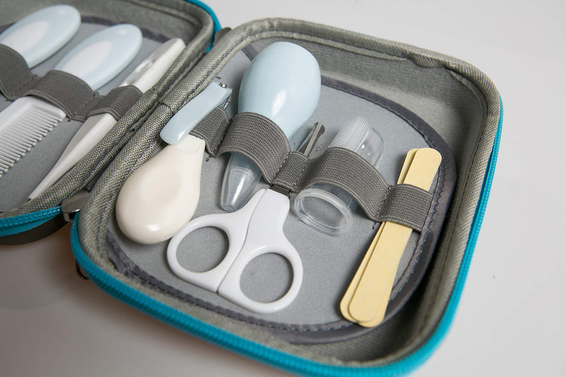 [Australia] - Little Angel Baby Grooming Kit,Baby Health Care Kit,10PCS Baby Care Kit with Nice Compact Case,Ideal for Newborn, Baby and Infant,Blue 