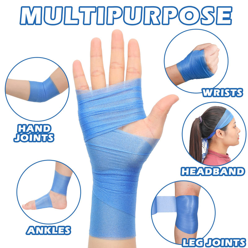 [Australia] - 4 Pieces Foam Underwrap Athletic Foam Tape Sports Pre Wrap Athletic Tape for Ankles Wrists Hands and Knees(Blue,2.75 Inches x 30 Yards) Blue 2.75 Inch x 30 Yards 