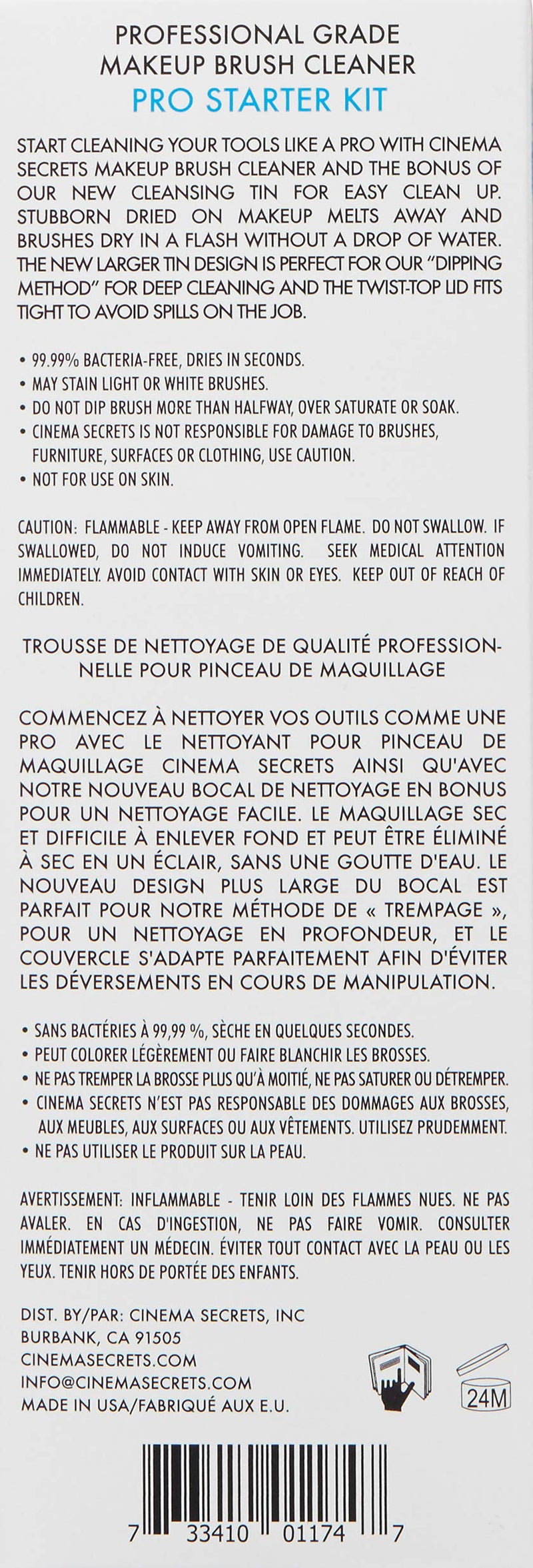 [Australia] - CINEMA SECRETS Pro Cosmetics Professional Kit 8 Fl Oz 