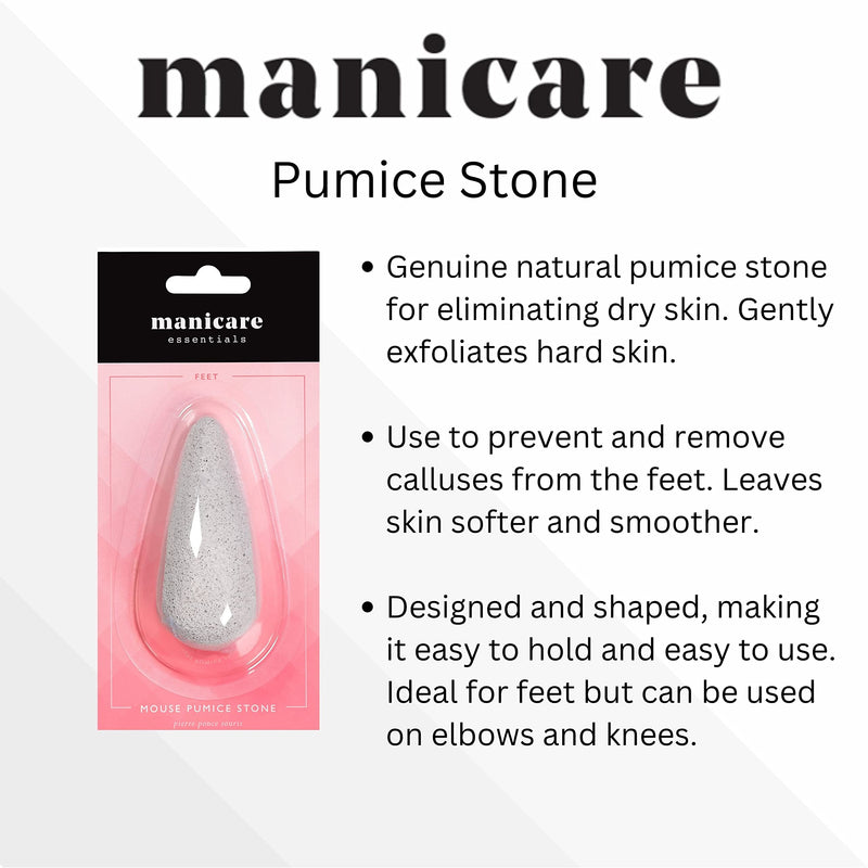 [Australia] - Manicare Mouse Pumice Stone, for the use of eliminating dry skin from the feet,1 Count (Pack of 1),MANMAN503 