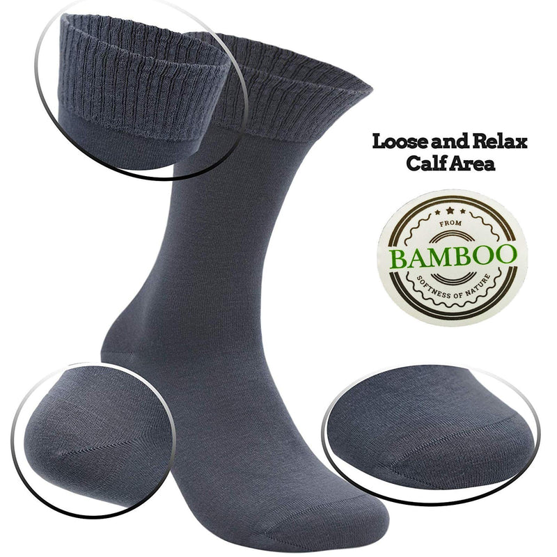 [Australia] - DIABETIC BAMBOO SOCKS Comfortable Soft for Men Women of High Circulation Diabetes Varicose Maternity Pregnancy Made In TURKEY Mixed 4 Pairs 