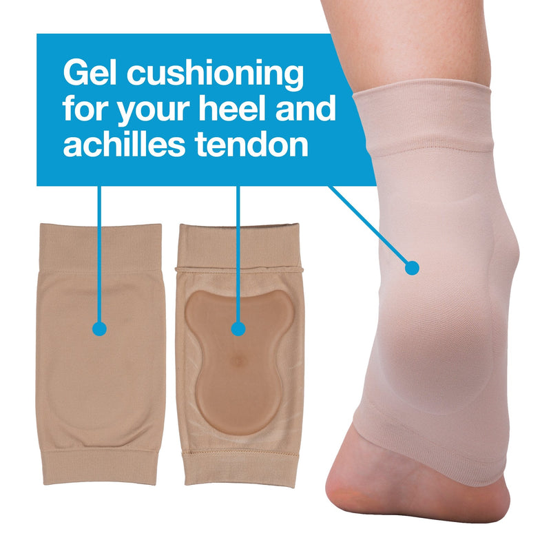 [Australia] - ZenToes Achilles Tendon Heel Protector Compression Padded Sleeve Socks for Bursitis, Tendonitis, Tenderness - 1 Pair 