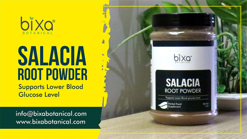 [Australia] - Salacia Root Powder ( Salacia reticulata ), Supports Lower Blood Glucose Level |Healthy Menstrual Cycle | Bixa Botanical - 7Oz (200g) 
