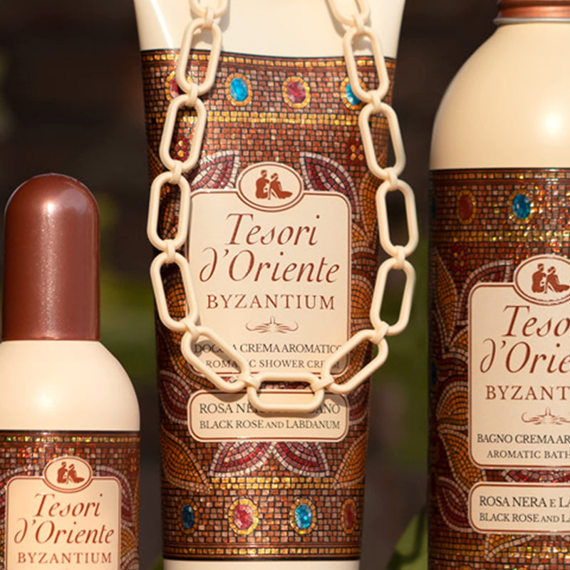 [Australia] - Tesori d'Oriente Shower Gel for Women & Men, Shower Gel Body Wash, Womens Shower Gel, Essential Ingredients for Body Wash & Skin Care - 250 Ml-8.45us Fl Oz- [Italian Import ]--(Byzantium) Black Rose & Labdanum 
