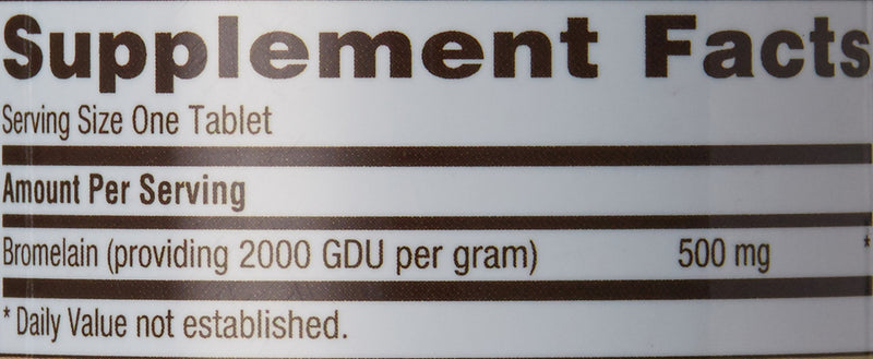 [Australia] - GNC Natural Brand Bromelain 500mg,60 Servings 