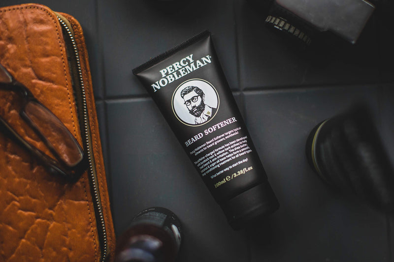 [Australia] - Beard Softener by Percy Nobleman. A Beard Conditioner Containing Shea Butter, Coconut & Argan Oil for a Smooth Deep Conditioning Treatment for all Beard Types 100ml 