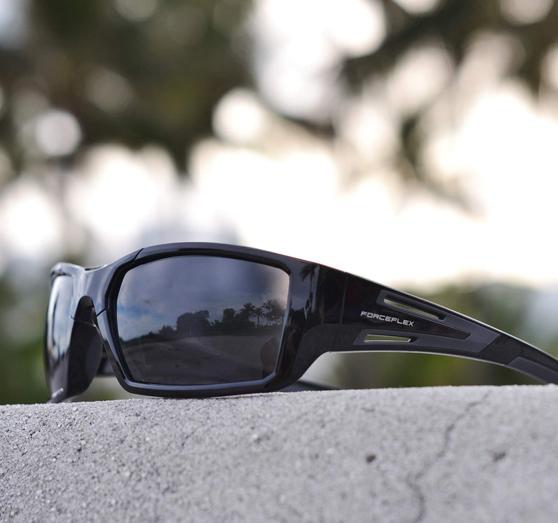 [Australia] - ForceFlex FF500 Sunglasses for Men or Women, Black 