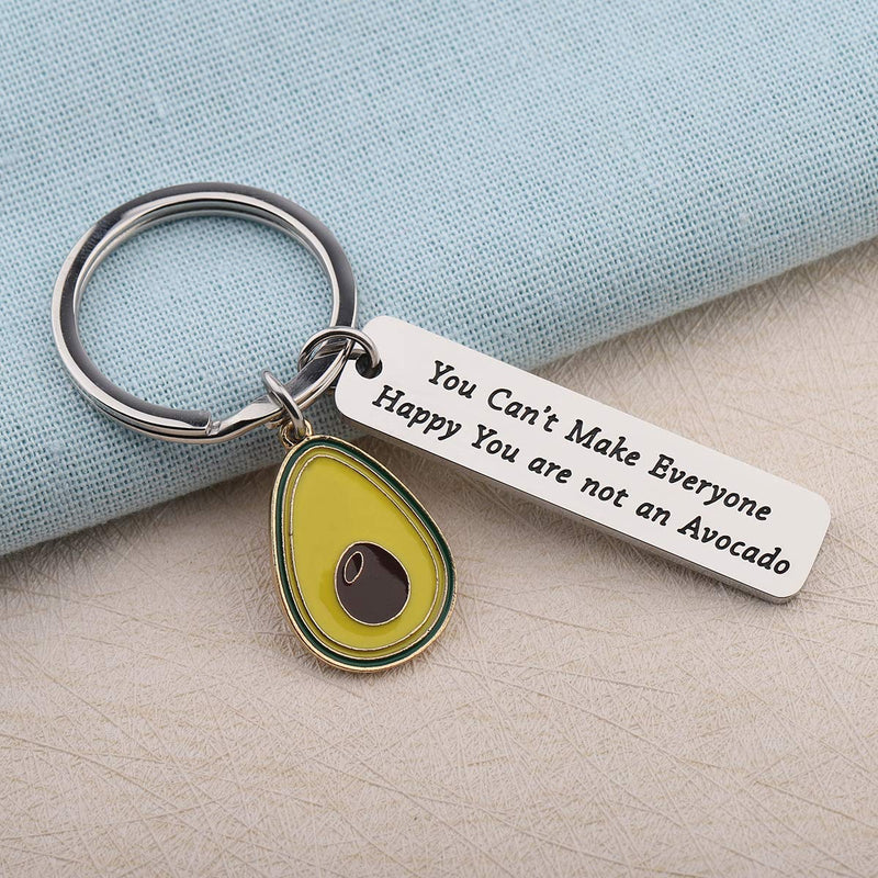 [Australia] - ENSIANTH Funny Avocado Gift You Can’t Make Everyone Happy You are Not an Avocado Keychain 