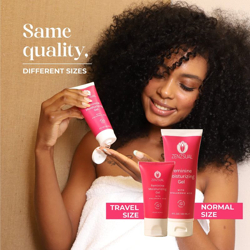 [Australia] - ZENZSUAL Gel with Hyaluronic Acid for Intimate Dryness, Itchin and Burning Sensation, Water Base,100% Vegan, NO Glycerin, NO Parabens. (120 ml - 4 Oz) 4 Fl Oz (Pack of 1) 