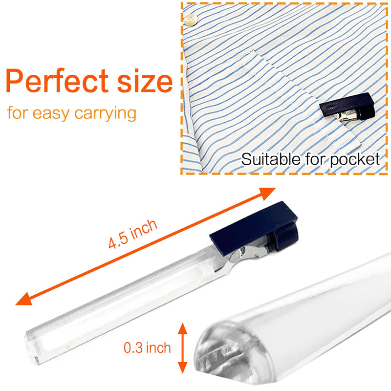 [Australia] - MagDepo Domed Bar Magnifier 3X 8 inch Optical Tool Bar Magnifying Glass with 1 Bonus 2X Bar Magnifier with Clip for Reading Small Prints, Books, and Maps 