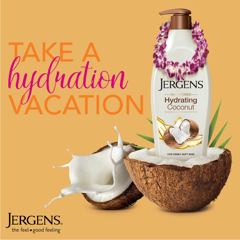 [Australia] - Jergens Hydrating Dry-skin Lotion, Coconut, 16.8 oz 