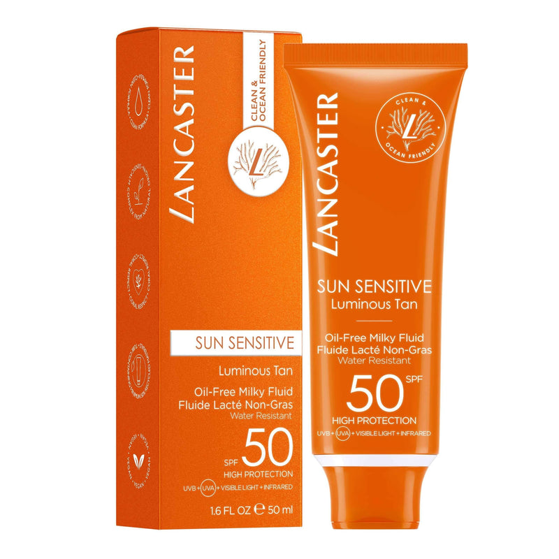 [Australia] - Lancaster Sun Sensitive Oil-Free Milky Face Fluid Sunscreen & Sun Protection Cream SPF50 50ml 50 ml 