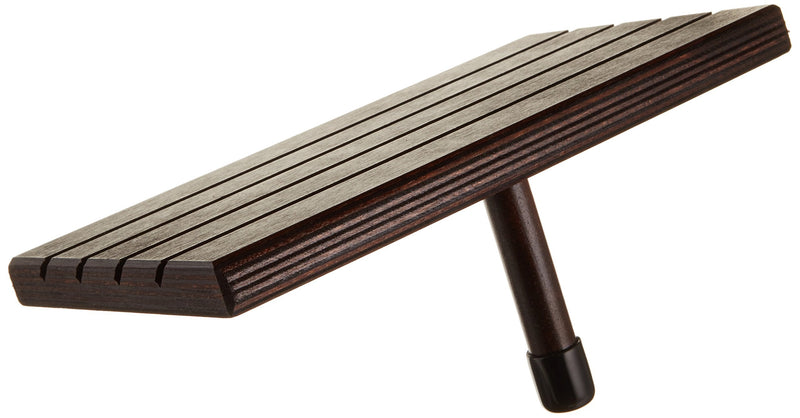 [Australia] - Sammons Preston-63391 Deluxe Playing Card Rack, 9.5" Long x 5" Wide, Stylish Walnut-Stained Fiberboard with Slanted Grooves, Tiered Card Holder with Many Levels, Easy to Organize Playing Cards for Any Game 
