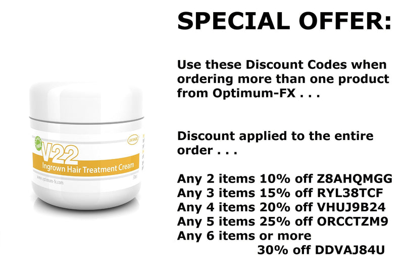 [Australia] - V22 Ingrown Hair Treatment Cream Paraben and Cruelty Free - 50ml 