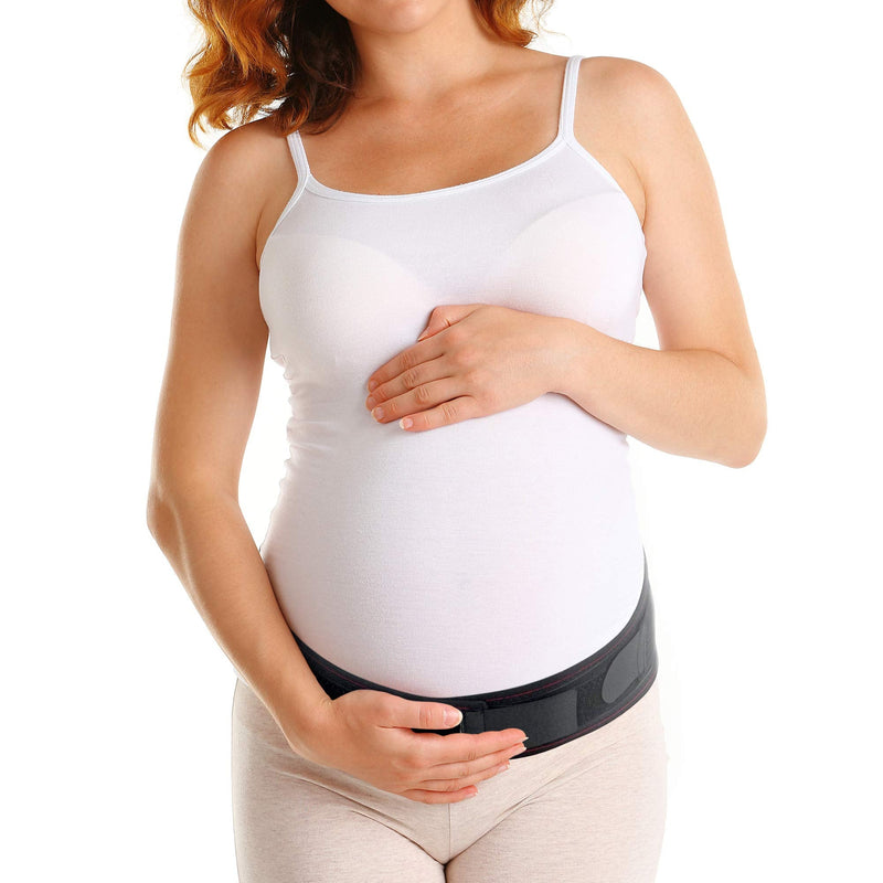 [Australia] - ORTONYX Maternity Support Belt - Back, Pelvic, Hip, Abdomen, Sciatica Pain Relief - Pregnancy Brace - S/M Black 