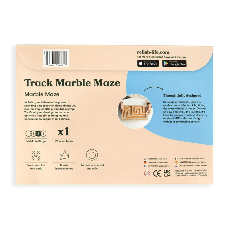 [Australia] - Relish Track Maze Marble Game | Specialist Alzheimer's/Dementia Games & Resources for Improving Skills & Coordination 