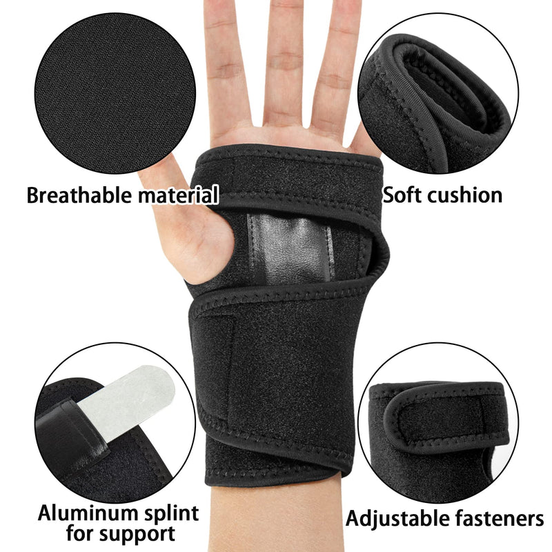 [Australia] - Wrist Brace for Carpal Tunnel, Suoundey Adjustable Wrist Support Brace with Wrist Splint for Wrist Pain, Sprain, Sports Injuries, Joint Instability (Left Hand) Left Hand 
