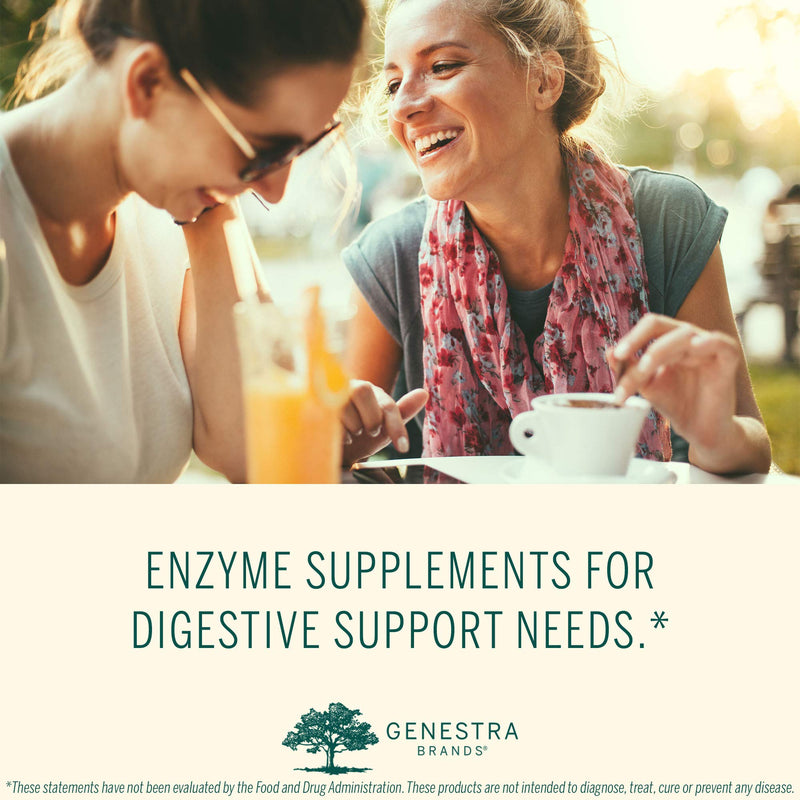 [Australia] - Genestra Brands V-Enzymes | Vegan Digestive Support to Help Lactose Digestion | 60 Capsules 