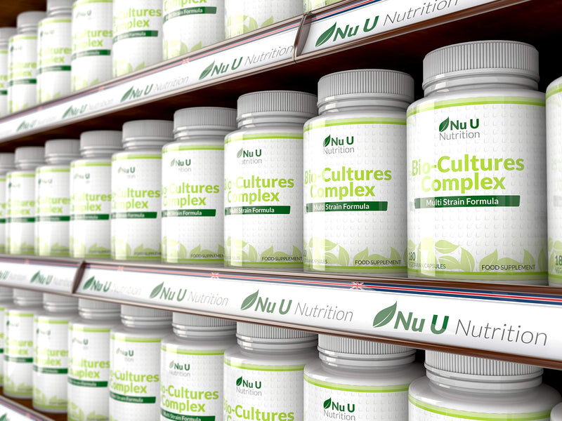 [Australia] - Bio-Cultures 180 Capsules (6 Month Supply) | Vegetarian Multi Strain | High Strength Cultures Includes Lactobacillus Acidophilus & Bifidobacterium | Capsules not Tablets by Nu U Nutrition 