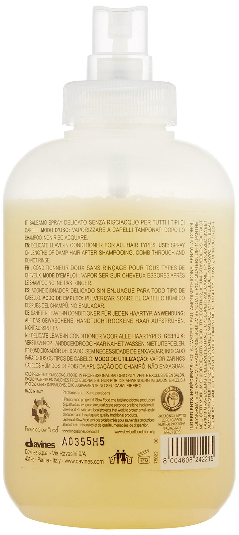 [Australia] - Davines Dede Hair Mist, 250 ml (Pack of 1) 