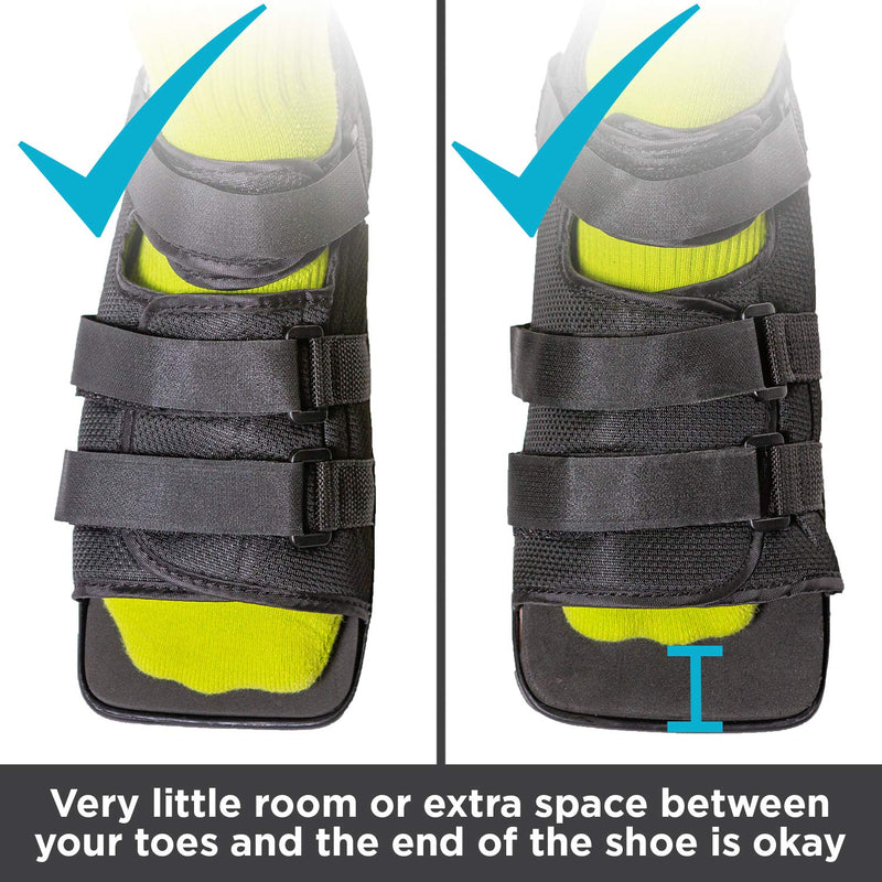 [Australia] - BraceAbility Post-op Shoe for Broken Foot or Toes | Medical / Surgical Walking Boot Cast, Stress Fracture Brace & Orthopedic Sandal with Hard Sole (MEDIUM - FEMALE) Medium (Pack of 1) 