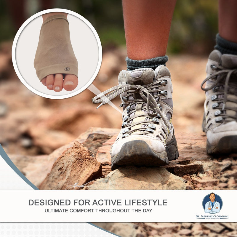 [Australia] - Dr. Frederick’s Original Arch Support Sleeve Set - 2 Pieces - Soft Gel Sleeves for Flat Foot & Plantar Fasciitis Pain Relief - W6-10 | M4.5-8 