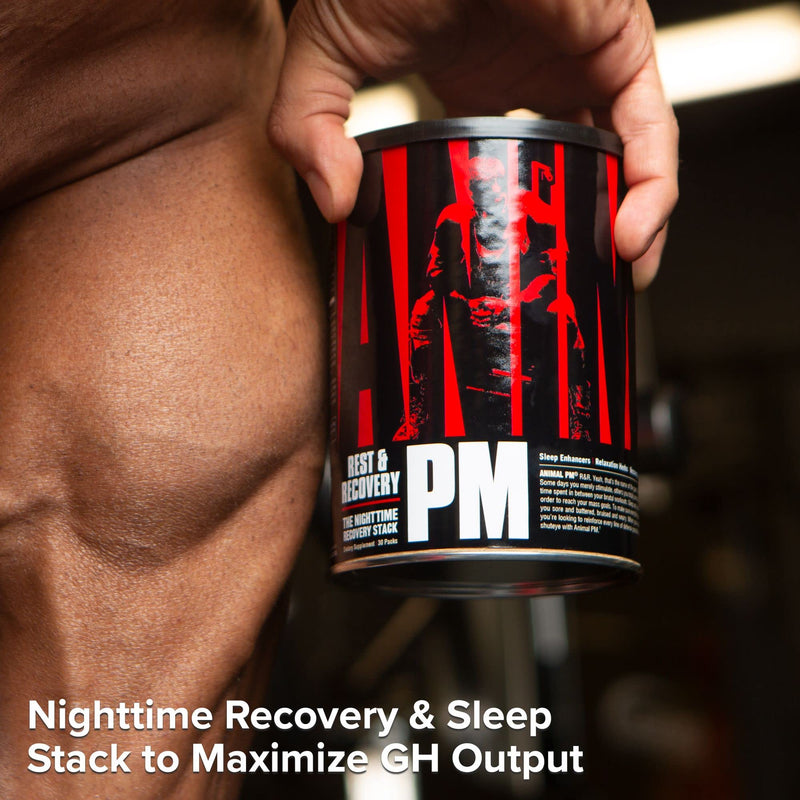 [Australia] - Animal PM - Zinc, Magnesium, Vitamin B6 - GBA + AKG - Immune and Recovery Complex - Sleep and Relaxation Complex - Night time Anabolic Recovery Stack - 30 Night Supply 