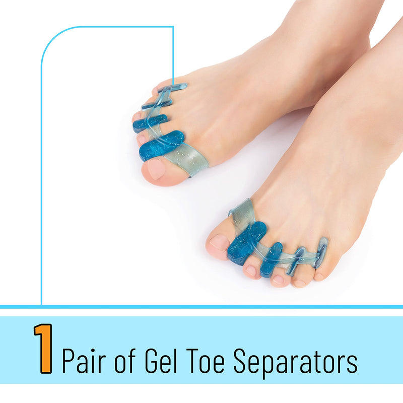 [Australia] - DR. JK- ToePal Gel Toe Separator, Narrow, 1 Pair, Toe Spacers, Toe Straightener, Hammer Toe Straightener, Toe Spreader, Toe Stretcher, Toe Corrector for Women and Men, Bunion Corrector 