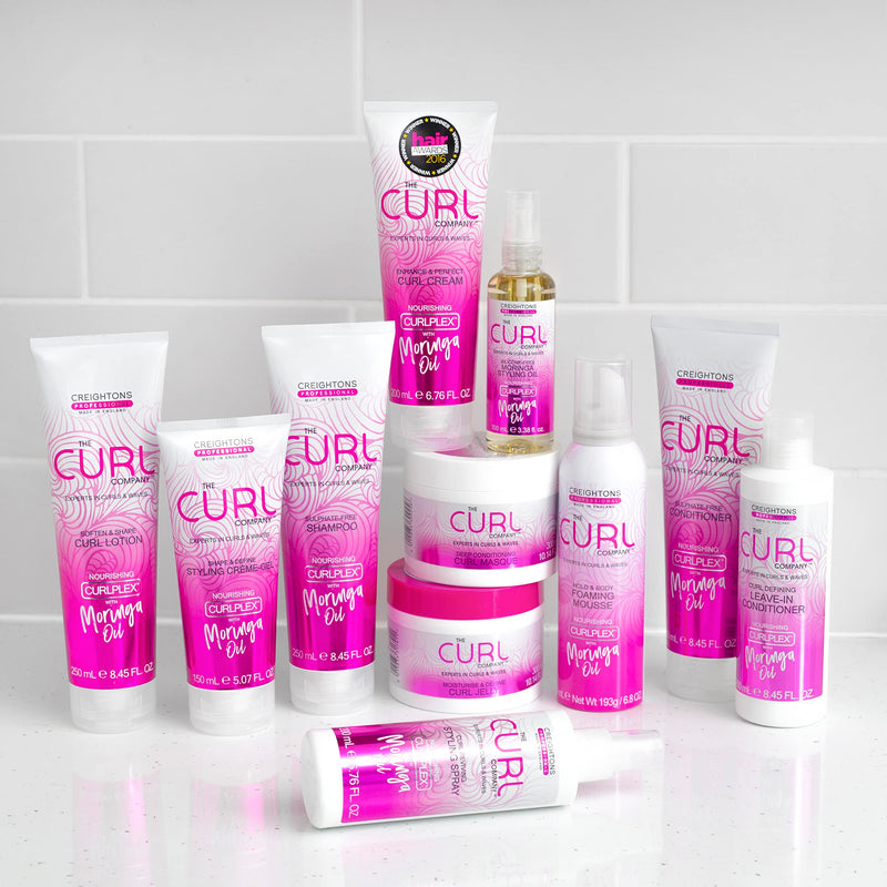 [Australia] - The Curl Company Hold and Body Foaming Mousse (200 ml) - Defines Curls and Waves, Eliminates Frizz and Smoothes Unruly Flyways; Professionally Formulated with Curplex and Nourishing Moringa Oil 