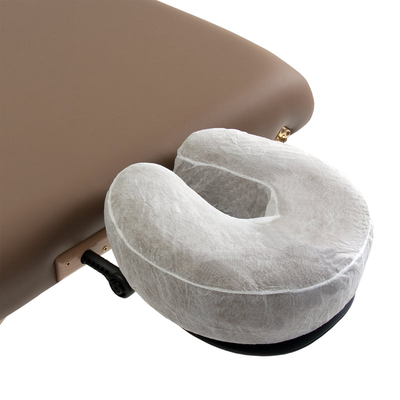 [Australia] - Earthlite Fitted Disposable Face Cradle Covers � Medical-Grade, Soft, Non-Sticking Massage Face Covers/Headrest Covers for Massage Tables & Massage Chairs 50 count Single 