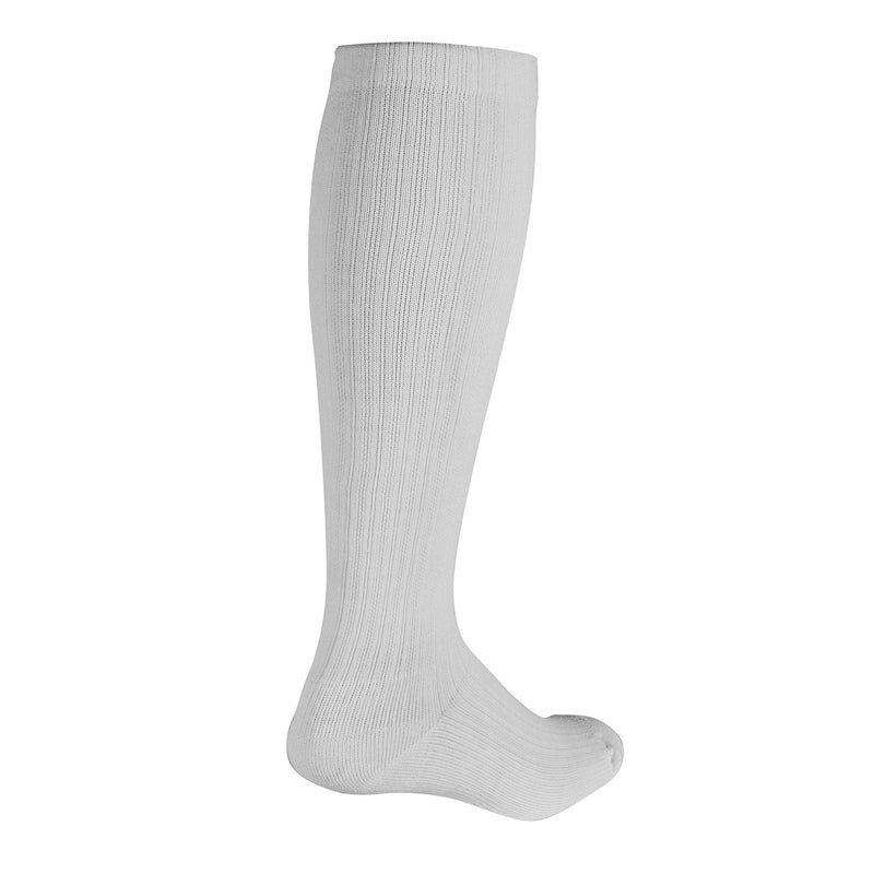 [Australia] - Truform Compression Socks, 10-20 mmHg, Ladies Gym Socks, Knee High Over Calf Length, White, X-Large X-Large (1 Pair) 