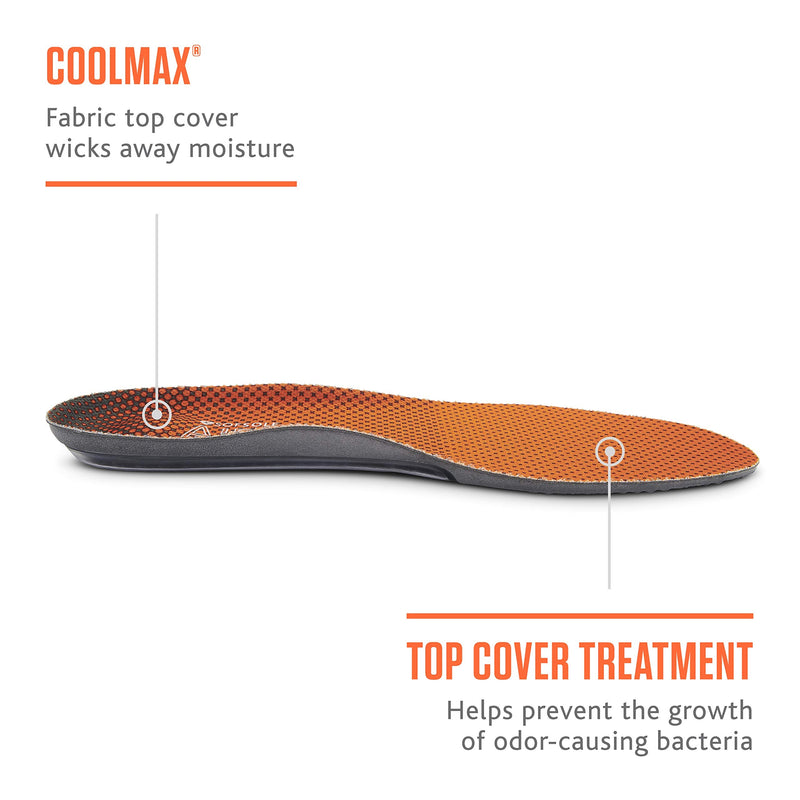 [Australia] - Sof Sole Men's AIRR Performance Full-Length Insole, Orange, 13-14 