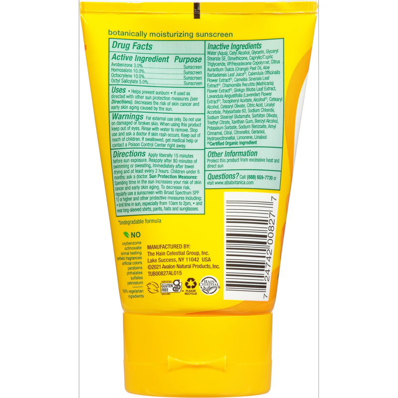 [Australia] - Alba Botanica Sunscreen Lotion, SPF 45, Green Tea, 4 Oz Green Tea (SPF 45) 
