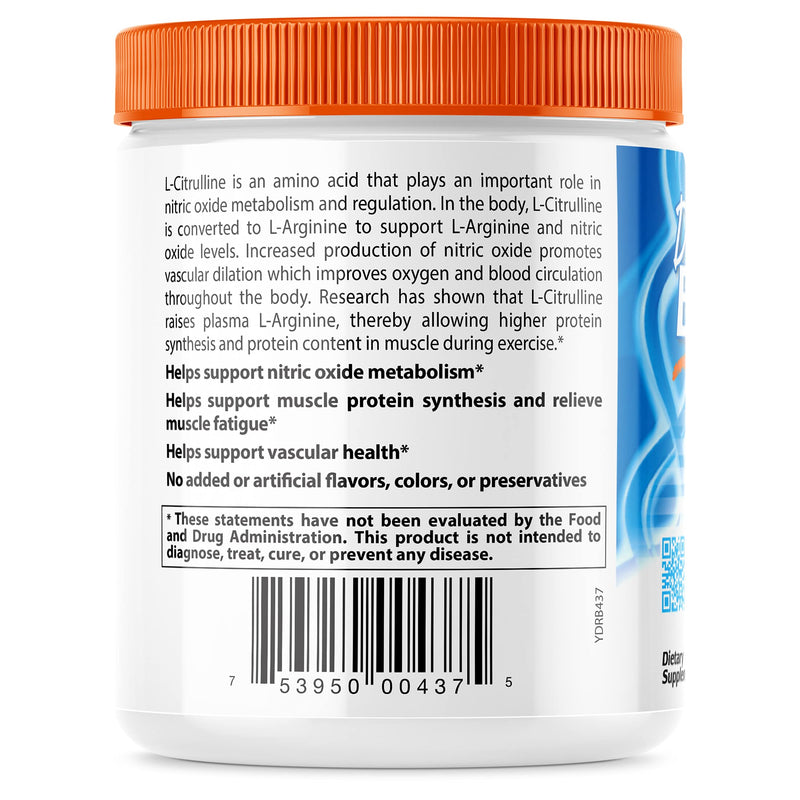 [Australia] - Doctor's Best L-Citrulline, Non-GMO, Vegan, Gluten Free, Soy Free, 200g 