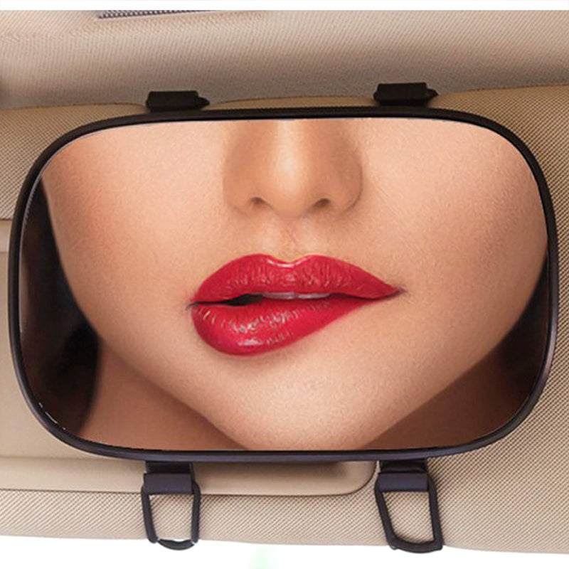 [Australia] - KEWAYO auto vanity mirror,Large visor mirror and shading Cosmetic Mirror Clip on Vanity Mirror Automobile Make Up Mirror 