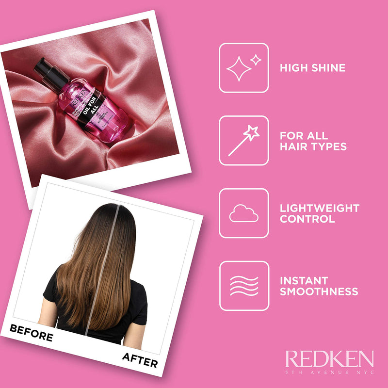 [Australia] - Redken Oil for All, Multi Benefit Hair Oil for all hair types 3.4 Fl Oz (Pack of 1) 