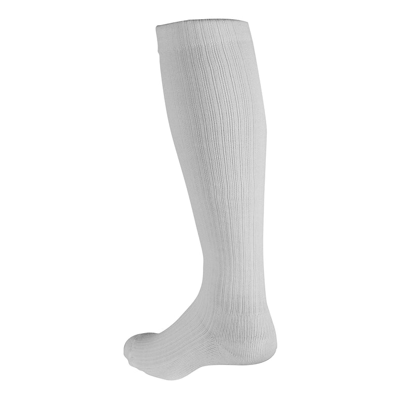[Australia] - Truform Compression Socks, 10-20 mmHg, Ladies Gym Socks, Knee High Over Calf Length, White, X-Large X-Large (1 Pair) 