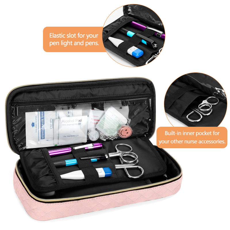[Australia] - Damero Protective Stethoscope Case Compatible with 3M Littmann/ADC/Omron Stethoscope, Stethoscope Carrying Bag Travel Case for Nurse Accessories, Misty Rose 