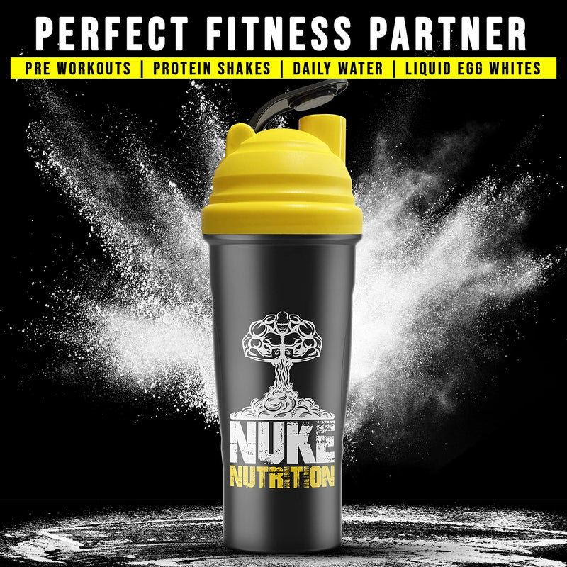 [Australia] - Nuke Nutrition Protein Gym Bottle Shaker 700ml Premium Quality - Dishwasher Safe, Easy to Clean 