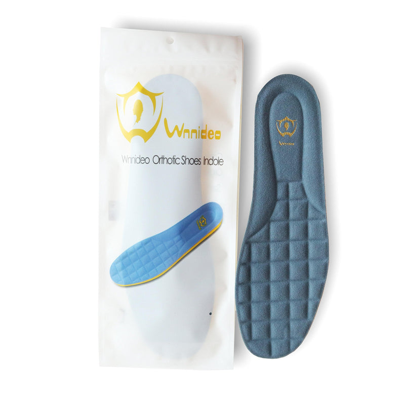 [Australia] - Wnnideo Full Length Thick Memory Foam Shoes Insert with Arch Support - Premium Cushioning Orthopedic Shoe Insoles for Heel Pain & Plantar Fasciitis, Running, Hiking, Working Men & Women (Grey, 12) Grey 