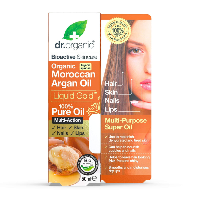 [Australia] - DR ORGANIC Liquid Gold 100% Pure Moroccan Argan Oil, 50 ml 