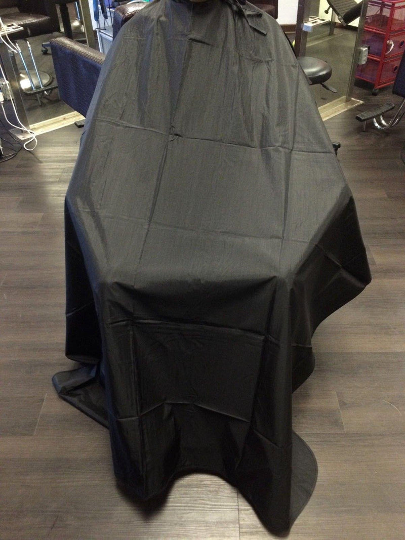 [Australia] - TraderPlus 2 Pack Nylon Salon Hair Cutting Cape Barber Gown Hairdressing Hairdressers Apron Black 