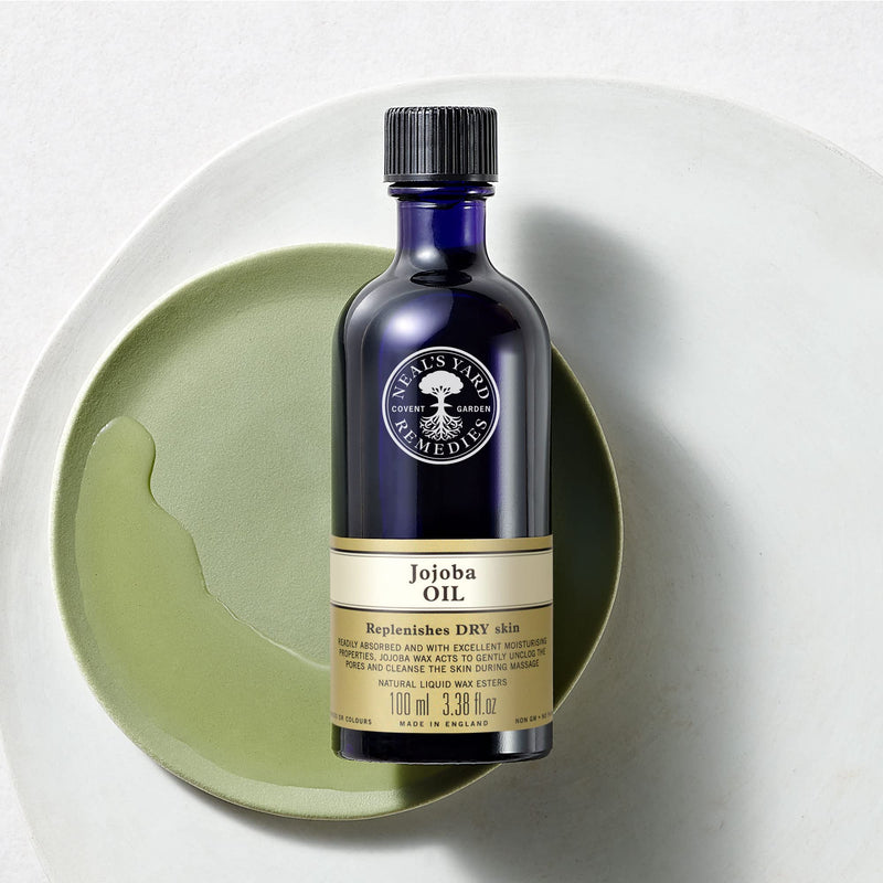 [Australia] - Neal�s Yard Remedies Jojoba Oil | Jojoba Oil for Hair | Jojoba Oil for Face | Softening and Conditioning Oil for Hair and Body | Jojoba Oil Organic | Vegan | 100ml 