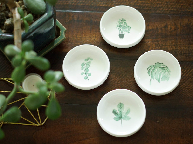 [Australia] - Modern Ceramic Jewelry Tray - Dish Trinket Ring Candy Glass Salt Sushi Nesting Circle Round Bowl Tray - Perfect Gift Favor Decorative Decor - Mom Friend Bridesmaid - CEDAR + INK 