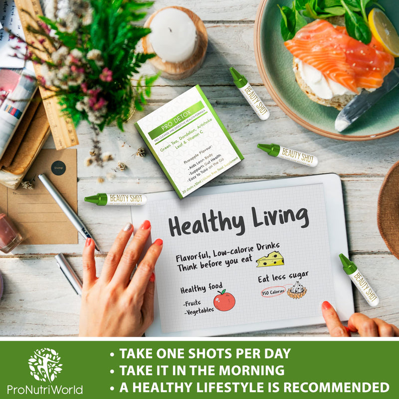 [Australia] - Liquid Detox Supplement, 20 Days Kidney Support, Liver and Colon Cleanse, Superfood and Vitamin Drink with Green Tea, Artichoke, Dandelion, Cherry Stem and Vitamins 